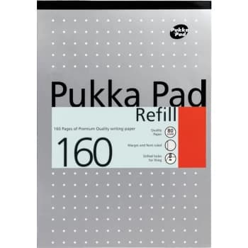 Pukka A4 Refill Pad (160 Pages) - Plain (Pack-6)