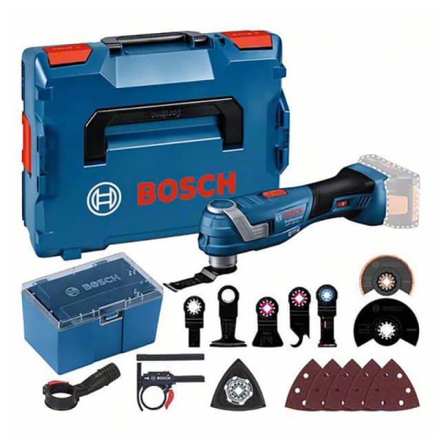 Bosch 18V Professional Gop 18V-34 Cordless Multitool Starlock Lboxx + Accessory