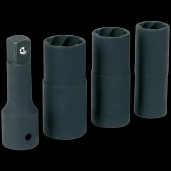 Sealey 4 Piece 1/2" Drive Wheel Nut and Removal Impact Socket Set 1/2"