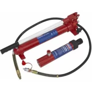 RE97.10-COMBO Push RAM with Pump & Hose Assembly - 10tonne - Sealey
