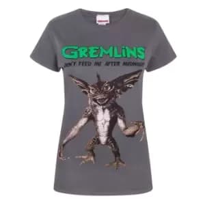 Gremlins Womens/Ladies Spike T-Shirt (L) (Charcoal)