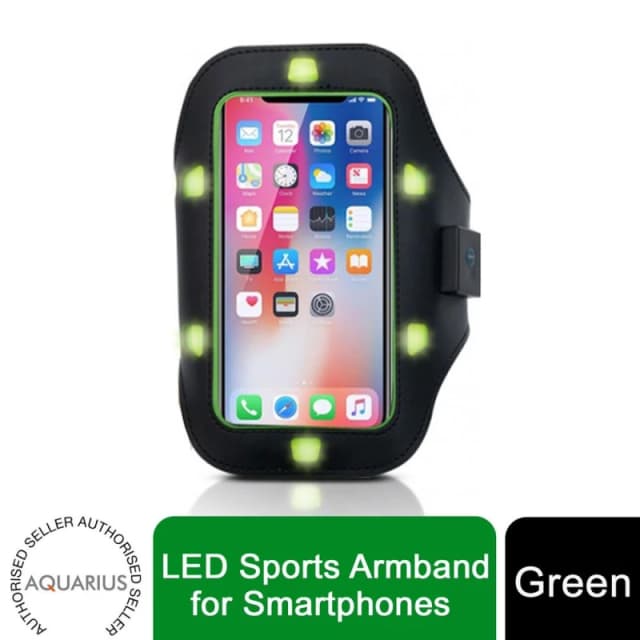 Aquarius High-Visibility Aquarius LED Sports Armband for Smartphones