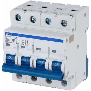 B10C4020A 20A 4Pole MCB C Curve 4 Module - IMO