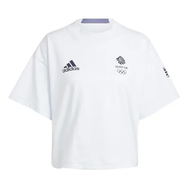 adidas Team GB Icons T-Shirt Womens Regular Fit T-Shirts S (8-10) Blue 65208118330