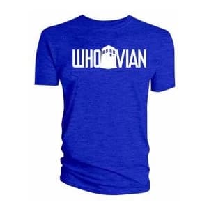 Doctor Who - Whovian Blue Mens X-Large T-Shirt - Blue