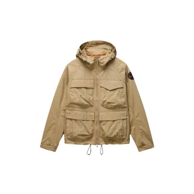 Cotton jacket Napapijri Rivalto Beige Male 2XL