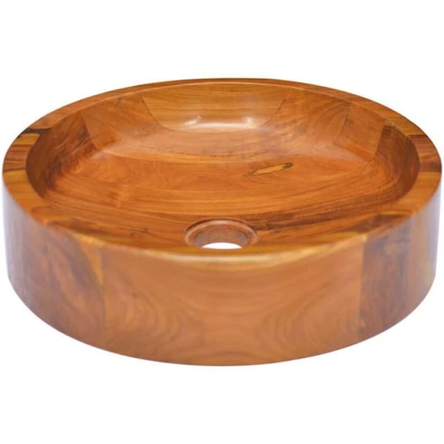VIDAXL Basin Solid Teak Wood Φ40x10cm Vidaxl 8720286326633