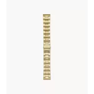 Fossil Mens 22Mm Three-Row Gold-Tone Stainless Steel Bracelet - Gold