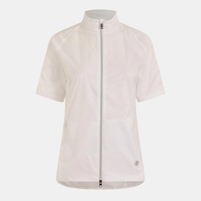 Calvin Klein Golf Womens Weather Resistant Performance Golf Jacket White female 10 (S)