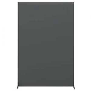 Nobo Freestanding Room Divider Screen Impression Pro 1200 x 1800 x 300mm Felt, Metal Grey
