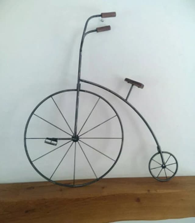 Inspirational Gifting Penny Farthing Bicycle Metal Wall Art