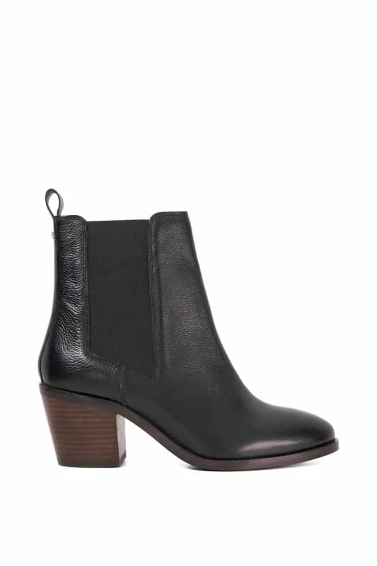 Dune London Womens 'Pasil' Leather Ankle Boots in Black Size: 3 Black Female 3