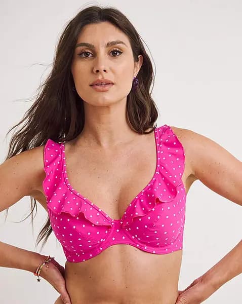 Freya Freya Jewel Cove High Apex Bikini Top Raspberry Female 34D HQ94302