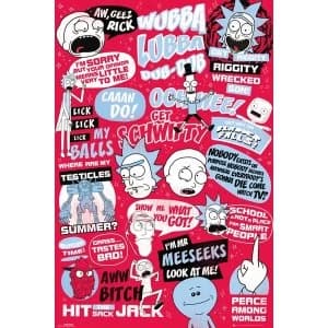 Rick and Morty Quotes Maxi Poster