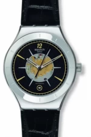Mens Swatch Dark Sky Automatic Watch YAS407