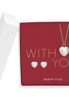 Ladies Bering Jewellery Valentines 2023 Jewellery Set 431-715-Gold