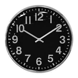 Hometime Chrome Finish Wall Clock 33cm