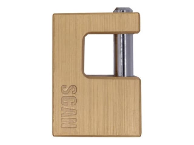 Scan ZA111-60 Brass Shutter Padlock 60mm ZA111-60
