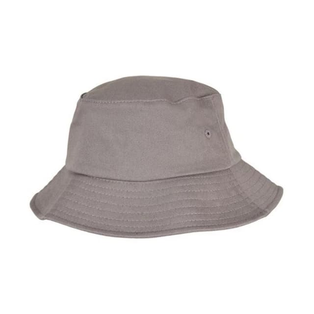 Yupoong Flexfit Cotton Twill Bucket Hat in Grey Grey Unisex One Size