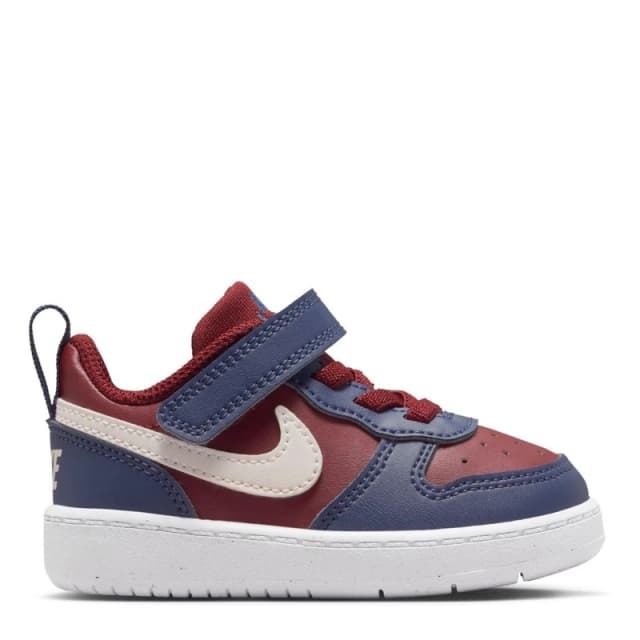 Nike Court Borough Low 2 Baby/Toddler Shoe Red/Navy male C3 (19)