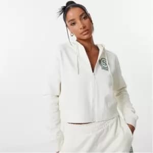 Slazenger Vintage Zip Through Hoodie - Cream