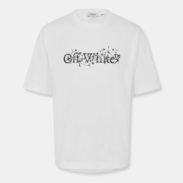 Off White Mens - Flower Skate T-Shirt White-Black male XS