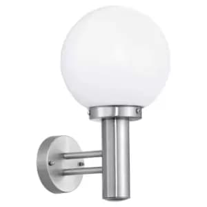 Eglo Nisia Stainless Steel Exterior Wall Light - Stainless Steel