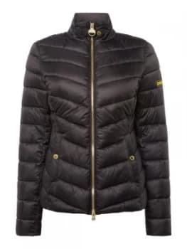 Barbour Aubern Chevron Quilted Jacket Black
