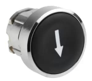 Schneider Electric Flush Black - Momentary, Harmony XB4 Series, 22mm Cutout, Round