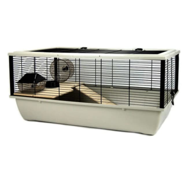 Little Friends The Grosvenor Large Rat And Hamster Cage With Shelf - Grey