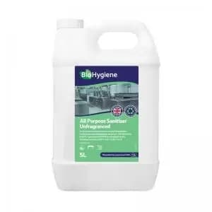 BioHygiene All Purpose Sanitiser Unfragranced Concentrated 5Litre