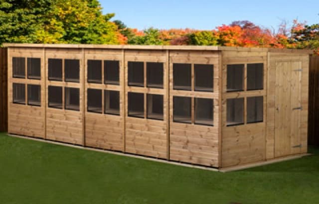 Empire Sheds Empire Pent Potting Shed 20X8 Single Door