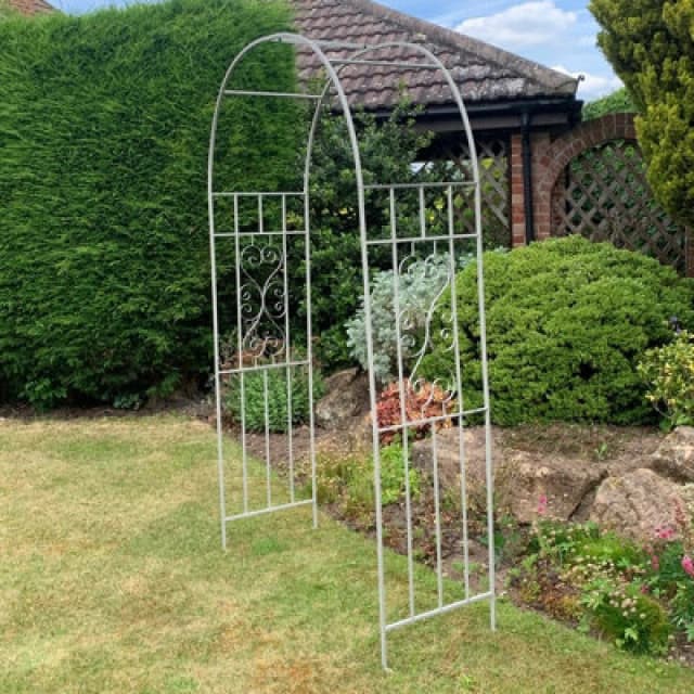 Minster Garden Arch - Metal - L48 X W200 X H141cm - Grey