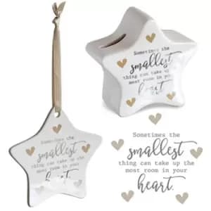 Said with sentiment Star Shaped Money Box & Hanging Star Decoration - Your Heart