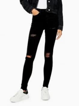 Topshop Topshop Super Ripped Jamie Jeans - Black