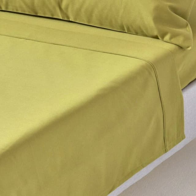 Homescapes Egyptian Cotton Flat Sheet 1000 Thread Count Olive