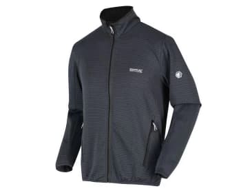 Regatta Black 'Highton Lite' Full Zip Stretch Softshell Jacket - S