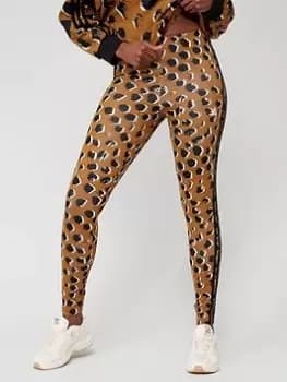 adidas Sportswear Animal Print Leggings, Leopard Size M Women