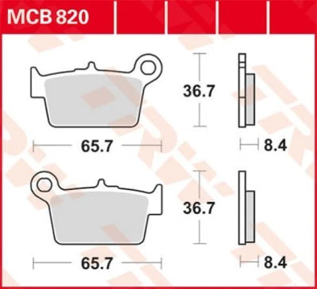 TRW Lucas Brake lining MCB820