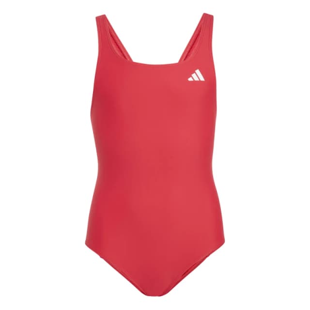 Girls' V-back one Piece swimsuit adidas Rouge Female 13/14 ans