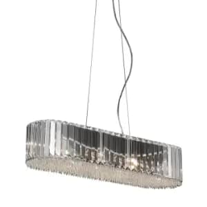 Prince Crystal Pendant Ceiling Light, Clear, 6x G9
