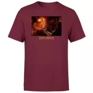 Lord Of The Rings You Shall Not Pass Mens T-Shirt - Burgundy - L