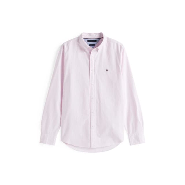 Tommy Hilfiger CORE 1985 FLEX OXFORD STRIPE SHIRT Rose Petal 0D2 male S