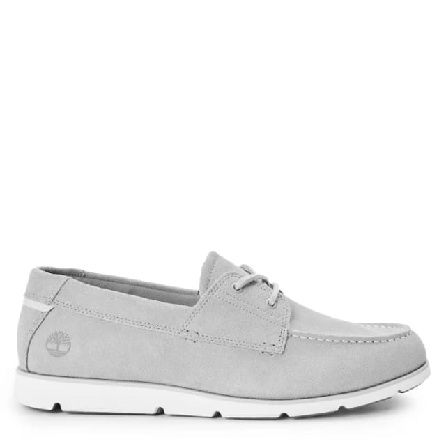 Timberland Mens Grafton Bay Lace Up Dark Blue Boat Shoes Light Gry Suede male 6.5 (40)