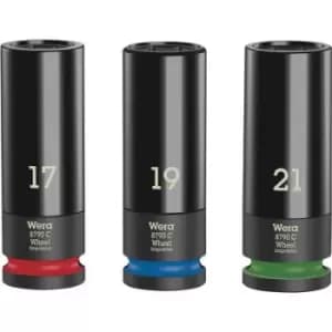 Wera Wheel Impaktor C Set 1 05004595001 Bit set 17 mm, 19 mm, 21mm 3 Piece 1/2