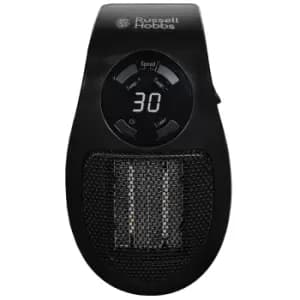 Russell Hobbs 500W Ceramic Plug in Heater Black