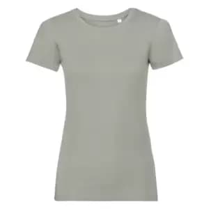 Russell Womens/Ladies Organic Short-Sleeved T-Shirt (L) (Stone)