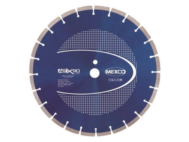 Mexco Abx9035025 Abrasive Materials X90 Grade Diamond Blade 350 X 25mm Mexabx903505