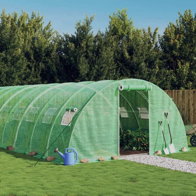 vidaXL Greenhouse with Steel Frame Green 24 m 6x4x2 m, Green 3188062