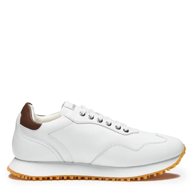 Valentino Mens ValS Dred Gum Runners White/Cuoio 711 male 7 (41)